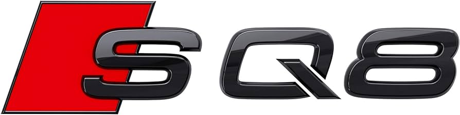 Audi SQ8 Black Rear Badge